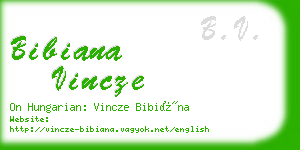 bibiana vincze business card